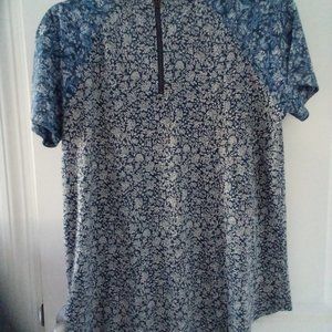 Lucky Brand Soft Back Zip Tee Shirt